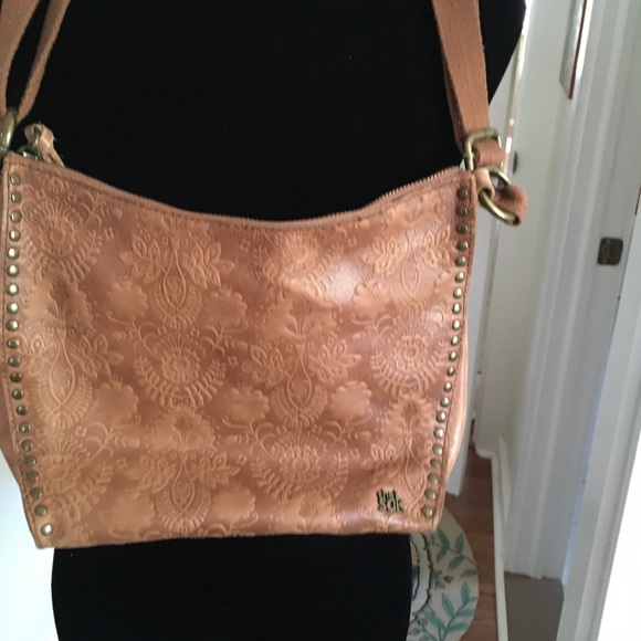 The Sak Bags The Sak Floral Embossed Leather Saratoga Ochre Leather